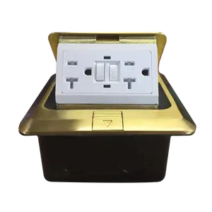 Shanghai Linsky 15A American floor GFCI receptacle with Tamper Resistant TR GFCI floor outlet