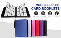 Classeur de cartes à collectionner personnalisé à 3 anneaux avec fermeture éclair, capacité 360 cartes, et 20 pages amovibles à 9 pochettes