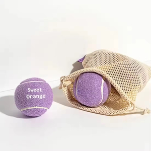 Wholesale Custom Logo Chew Rubber Exercise Training Interactive Pet <b>Ball</b> Throwing Small Tennis <b>Dog</b> <b>Ball</b> Toy With logo for <b>Dogs</b> - Product Image 6