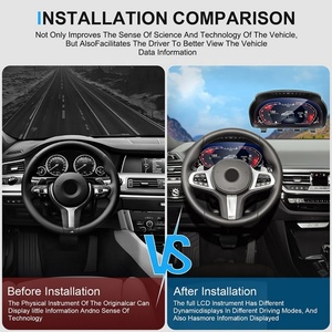 NaviHua 12.3" LCD Dashboard <b>for</b> BMW 5 Series F10 CIC NBT <b>Car</b> Digital Cluster Automotive <b>Speedometer</b> Virtual Cockpit New Upgrade - Product Image 3