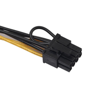 Kabel Adaptor Daya SATA 15 Pin Ke 8 Pin(6 + 2) 20Cm Catu Daya SATA PCI-E 15 Pin Ke 8 Pin Kabel Daya Gpu