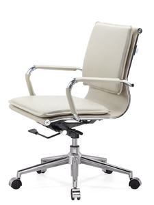 Kursi kantor rumah hitam klasik mewah, kursi jala desain putar belakang tengah untuk penggunaan komputer - Product Image 3