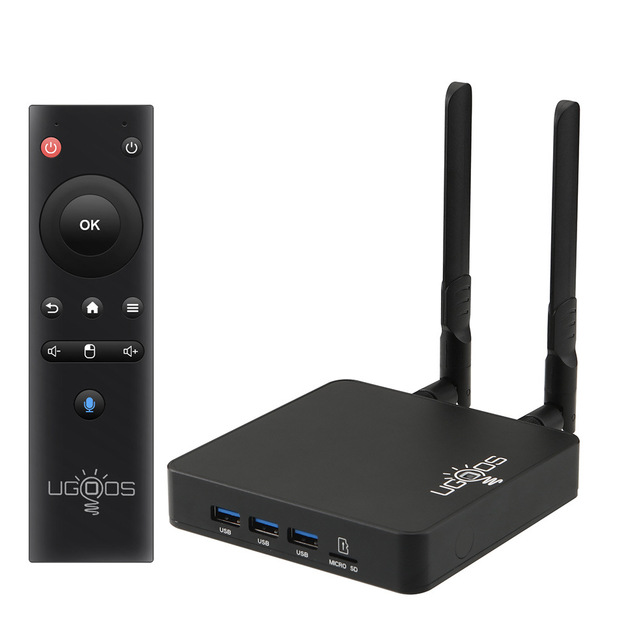 Ugoos AM8 Pro Smart TV Box Android 11 Amlogic S928X-J 8GB 64GB WiFi6 BT5.3 1000M Set Top Box AV1 Dolby Supported Android TV Box