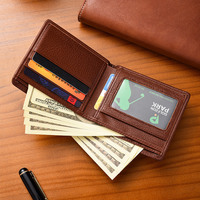 Portefeuille pour homme en cuir véritable de haute qualité, cuir véritable de première qualité, grande capacité, portefeuille de créateur pour homme