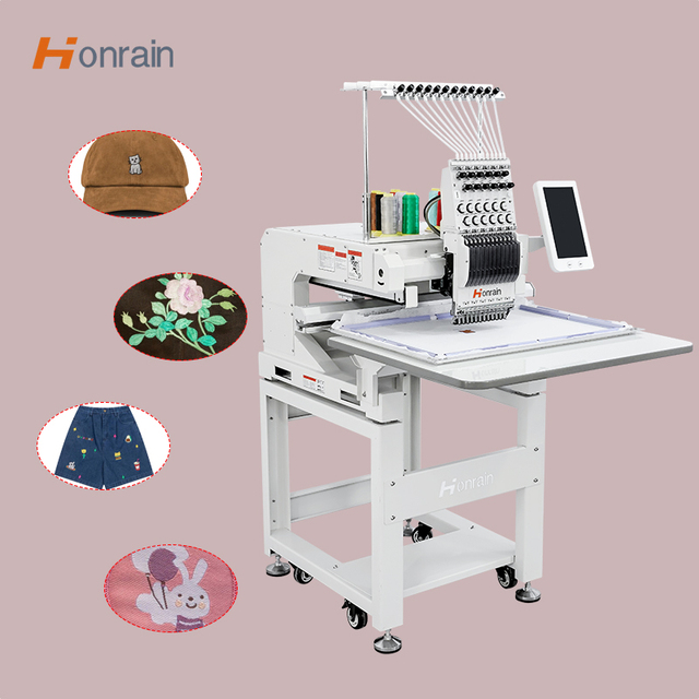 Intelligent Computerized Embroidery Machine New 1200 Rpm Flat Embroidery Machine One Head High Speed Embroidery Machine
