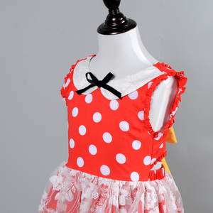 Fashion Kids Performance Costume Bow Knot gonna Holiday Birthday Party <span class=keywords><strong>Mouse</strong></span> <span class=keywords><strong>Minnie</strong></span> Lace Tutu Cotton Summer <span class=keywords><strong>minnie</strong></span> dress - Product Image 2