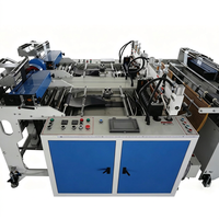 Machine à fabriquer des sacs en T-shirt à double ligne avec écran tactile PLC pour sacs poubelles de supermarché
