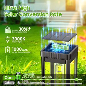 Lumières de pelouse de jardin à LED à énergie solaire nouveau <span class=keywords><strong>design</strong></span> plus lumineux éclairage paysager de voie extérieure étanche IP65 <span class=keywords><strong>d</strong></span>écor - Product Image 3