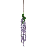 Dekorasi bunga langit-langit pernikahan karangan bunga gantung Anggur Wisteria palsu berkualitas tinggi buatan pabrik grosir plastik