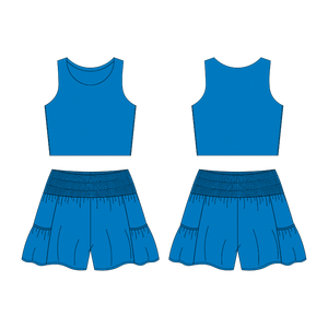 Ropa de Yoga de alta calidad personalizada para niños pequeños, entrenamiento de baile, ropa informal transpirable para correr, conjuntos de Yoga de dos piezas - Product Image 5
