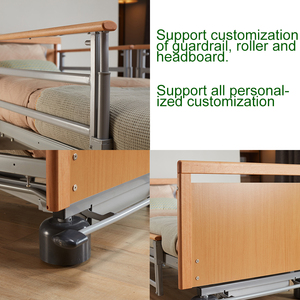 Cama Eléctrica <span class=keywords><strong>de</strong></span> Lujo para Cuidado en el Hogar, Cama Médica <span class=keywords><strong>de</strong></span> Madera para Hospital, Cama <span class=keywords><strong>de</strong></span> Hospital Ajustable en <span class=keywords><strong>Altura</strong></span> para Pacientes - Product Image 4