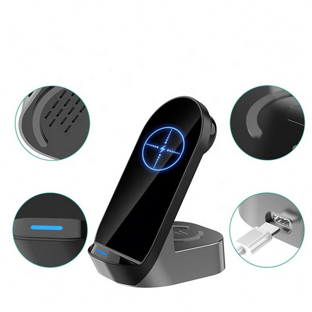 Genuine Electric Gan PD 15W/35W QC3.0 Type-C Car Cup Holder Magnet Fast Stand Wireless Charger with OTP/OVP Protection