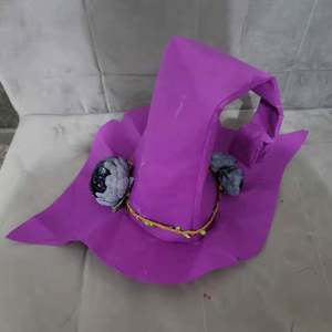 Sombrero de Bruja Negro de Halloween, Estilo Mágico, Nuevo, Directo de Fábrica - Product Image 5