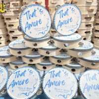 Blue Logo Printing 6 Inch Silk Printing Wholesale Wedding Tambourine Musical Instrument World Musical Hand Drum Price