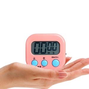 Kitchen <b>Timer</b> Magnetic Touch Control 120 Min Countdown Square Design For Study Baking Exam Reminder Pink Green White Blue - Product Image 3