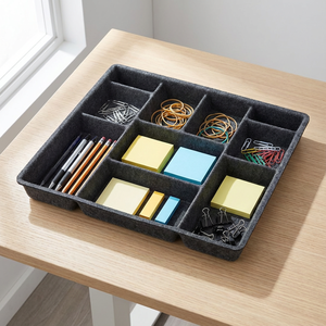 Polyester cảm thấy nông hộp lưu trữ-Bàn ngăn kéo tổ chức cho điện thoại & chủ chốt - Product Image 2