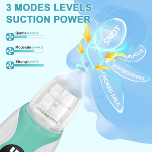 Aspirador Nasal <span class=keywords><strong>para</strong></span> Bebés OEM ODM, Dispositivo de Succión Suave <span class=keywords><strong>para</strong></span> Bebés, Extractor de Mocos <span class=keywords><strong>para</strong></span> Bebés, Bajo Ruido - Product Image 6