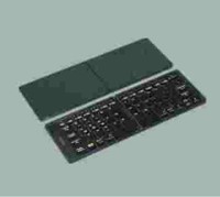 Mini teclado de tijera inalámbrico ergonómico de 65 teclas, Interfaz de ordenador plegable USB para proyección de estilo inglés de Windows