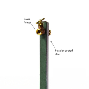 Porte-tuyau d'arrosage en métal autoportant avec <span class=keywords><strong>robinet</strong></span> en laiton - Product Image 4