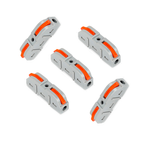 Universal <b>Quick</b> Splice <b>Connectors</b> 1P Two-Core Push-in Wire Terminals for 0.75-2.5mm2 LED Power Electric Wire Copper Contact - Product Image 1