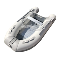 Bateau de pêche gonflable RIB pour 4 personnes, 3 m, plancher en aluminium, PVC, avec console centrale, garantie de 3 ans en option