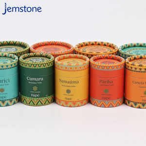 Emballage personnalisé en tube de papier kraft écologique pour thé aux herbes, poudre de piment et épices, qualité alimentaire - Product Image 2