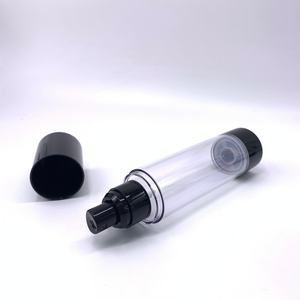 Botellas de Plástico con Bomba Dosificadora sin Aire para Cosméticos de 15ml, 30ml y 50ml, Transparentes, Recargables, con Bombas Plateadas y Doradas - Product Image 3