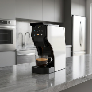 Machine à café à capsules entièrement automatique, réservoir d'eau de 1,5 L, corps en plastique, affichage en anglais, usage domestique - Product Image 3
