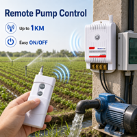 Relais sans fil AC 220V 433MHz 40A, interrupteur à commande à distance pour pompe, usage domestique et industriel, portée de 1 km (certifié CE)