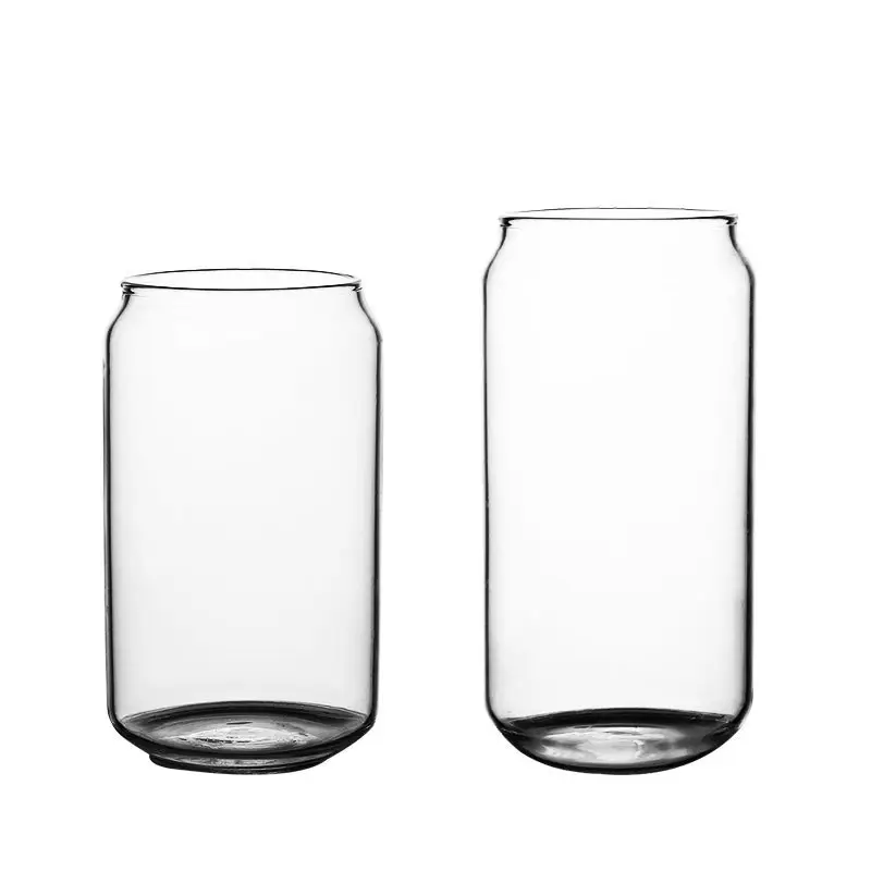 गर्मी प्रतिरोधी साफ़ ग्लास मोमबत्ती कप मोमबत्ती बनाने के लिए 12oz 16oz ग्लास जार को आकार दे सकता है