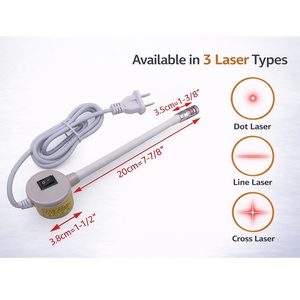 Lampe de travail infrarouge rouge avec base magnétique, lumière de positionnement laser pour accessoires de machine à coudre - Product Image 4