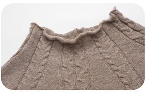 Laine <span class=keywords><strong>cachemire</strong></span> solide câble tricot Poncho cape <span class=keywords><strong>col</strong></span> <span class=keywords><strong>roulé</strong></span> <span class=keywords><strong>pull</strong></span> ample <span class=keywords><strong>pull</strong></span> <span class=keywords><strong>pull</strong></span> en <span class=keywords><strong>cachemire</strong></span> fabricant - Product Image 5