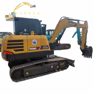 Vente chaude Sany SY 60C Pelle lourde Machine hydraulique chinoise de haute qualité avec moteur Isuzu Vente à bas prix - Product Image 1