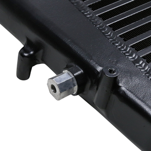 Prestazioni nero barra e piastra Intercooler 65mm Kit Intercooler da competizione per VW MK5 MK6 <span class=keywords><strong>1.6</strong></span> 2.0 <span class=keywords><strong>TDI</strong></span> Golf Jetta Passat <span class=keywords><strong>Caddy</strong></span> - Product Image 4