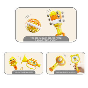 Juguete Sensorial Musical de Plástico para Niños, Sonajero Suave para Bebés, Juego de Mordedores para Bebés y Niños Pequeños, Desarrollo Intelectual - Product Image 6