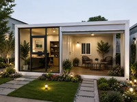 Casa Prefabricada de 20 Pies, Casa Modular Prefabricada, Dormitorio de Bajo Costo para Obras de Construcción