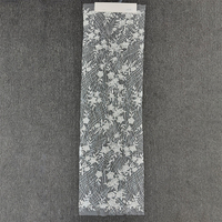 Tissu en dentelle de tulle à sequins géométriques floraux blancs GCW-AU120855 pour boutique de robes de mariée