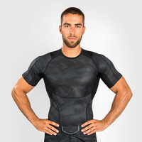 Nouveau design – Rashguard de compression pour homme, coupe ajustée, manches courtes, pour le surf, en Spandex/Nylon respirant et écologique