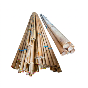 เสาไม้ไผ่ธรรมชาติ DEKOR ASIA - แข็งแรง ทนทาน คุณภาพสูง สำหรับตกแต่งบ้าน สีธรรมชาติ ความยาว 2-4 เมตร เส้นผ่านศูนย์กลาง 3-10 มม. จำนวน 100 ชิ้น - Product Image 1