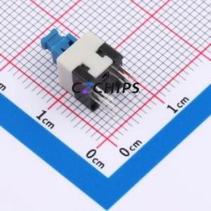 HY-7070-W Push Button Switch Switch Double Pole Double Throw No Lock Square Plunger Through Hole - Product Image 2