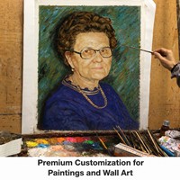 Peinture à l'huile sur toile personnalisée à partir de votre photo, peinte à la main, art figuratif impressionniste texturé avec cadre pour la décoration de la maison