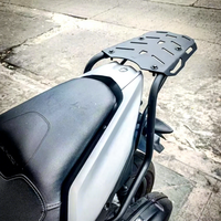 Nouveau Porte-Bagages Arrière Modifié pour Moto, Support de Coffre en Alliage d'Aluminium pour Yamaha AEROX155 NVX155 Noir