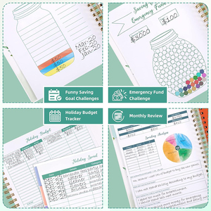Carnet de notes spirale A5, organiseur de budget, suivi des dépenses, bloc-notes, planificateur de budget <span class=keywords><strong>pour</strong></span> économiser de l'argent - Product Image 6