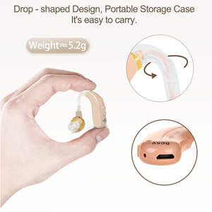 BTE เครื่องช่วยฟังเครื่องรับเครื่องช่วยฟังแบบชาร์จไฟได้สำหรับผู้สูงอายุเครื่องขยายเสียงทางการแพทย์สำหรับการสูญเสียการได้ยิน - Product Image 3