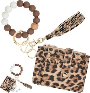 Portefeuille-bracelet pour femme avec porte-clés, blocage RFID, porte-cartes, petit portefeuille avec emplacement AirTag, <span class=keywords><strong>livraison</strong></span> rapide - Product Image 1