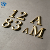 Lettres 3D personnalisées en laiton massif pour hôtels, entreprises, écoles - Montage mural/intérieur extérieur, fenêtre, étanches IP65, options multicolores