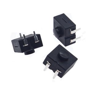 Interrupteur à bouton-poussoir tactile 12x12mm pour lampe de poche, interrupteur LED 3 broches à verrouillage automatique marche/arrêt avec montage vertical - Product Image 3