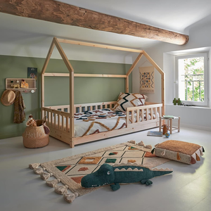 <span class=keywords><strong>Letto</strong></span> a <span class=keywords><strong>capanna</strong></span> <span class=keywords><strong>Montessori</strong></span> moderno in legno massello di pino, resistente, per bambini e bambine, con dimensioni personalizzabili, mobili per camera da <span class=keywords><strong>letto</strong></span> - Product Image 2