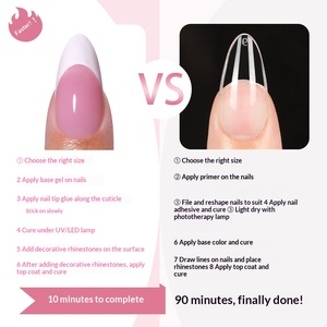 150 <span class=keywords><strong>Uñas</strong></span> Postizas Francesas en Color Rosa Nude, Almendradas y Cuadradas, Kit <span class=keywords><strong>de</strong></span> <span class=keywords><strong>Uñas</strong></span> Postizas Removibles y Reutilizables para Uso Diario - Product Image 4