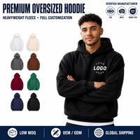 Felpa con Cappuccio Oversize Personalizzata in Cotone Pesante per Uomo, Stile Streetwear